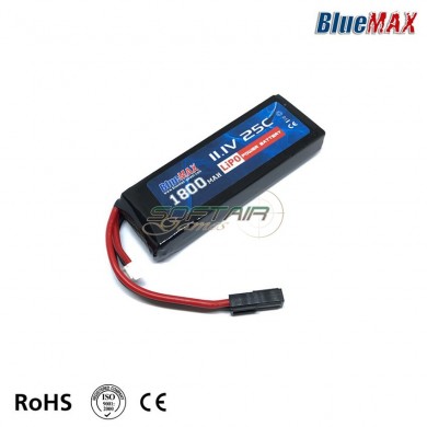 Lipo Battery Mini Tamiya Connector 11.1v X 1800mah 25c Mini Type Bluemax-power® (bmp-11.1x1800-mini)