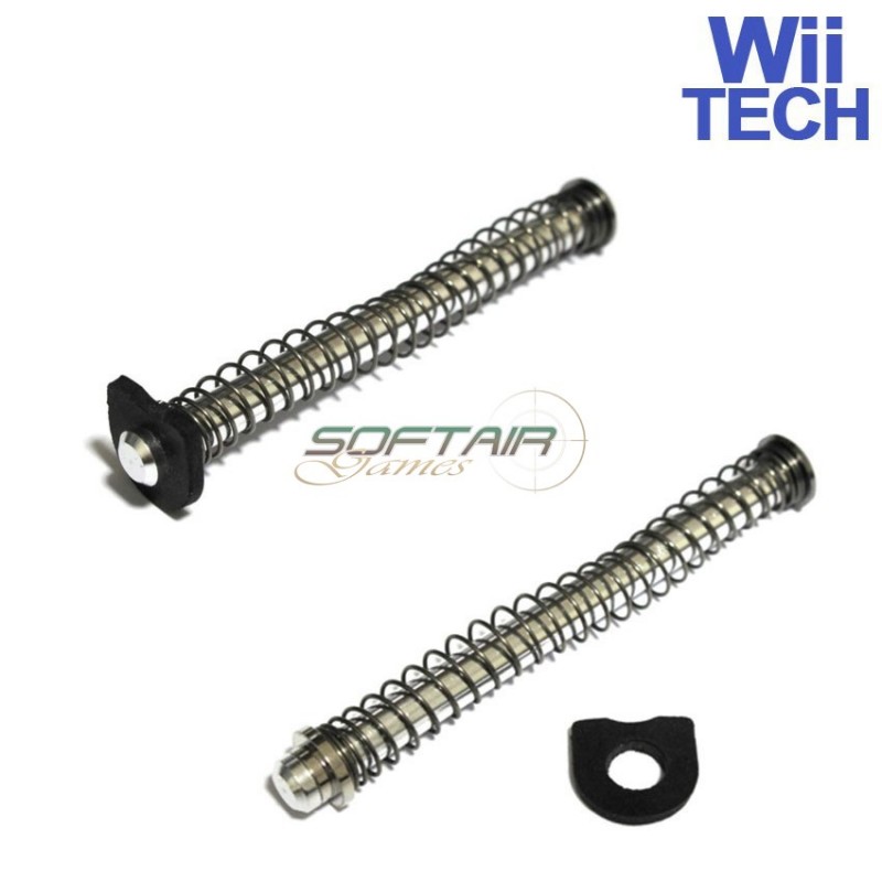 Guida Molla Silver Rinforzato Per Ksc/tokyo Marui Glock Wii Tech (wt-1196)