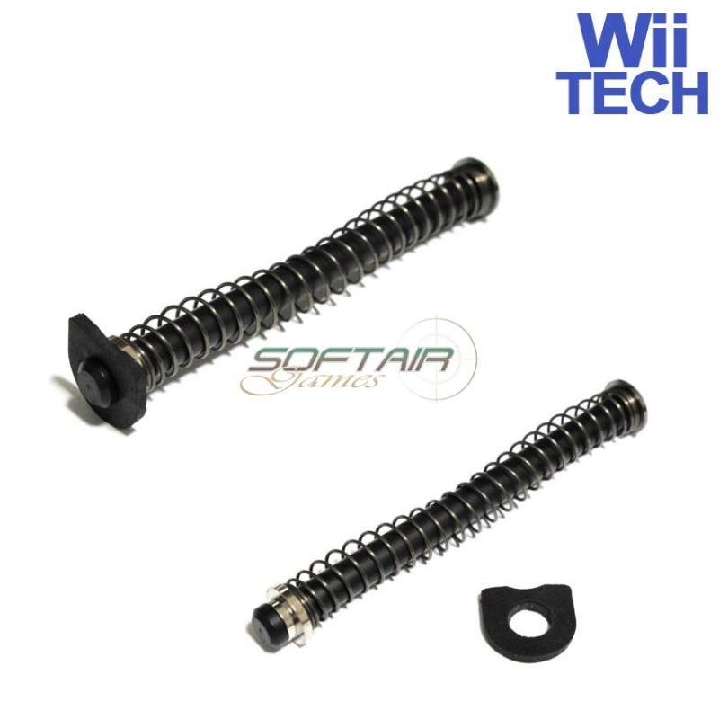 Guida Molla Black Rinforzato Per Ksc/tokyo Marui Glock Wii Tech (wt-1195)