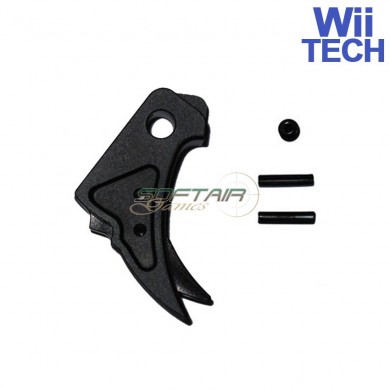Cnc Trigger Type A Tactical Black-black For Glock Marui/we Wii Tech (wt-3344)