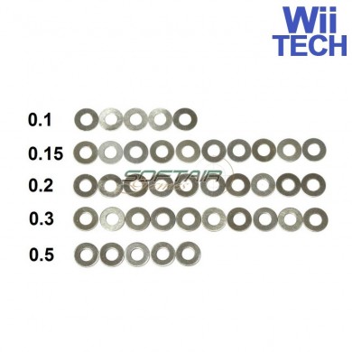 Set Spessori In Acciaio Wii Tech (wt-1050)