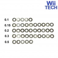 Set Spessori In Acciaio Wii Tech (wt-1050) Set Spessori In Acciaio Wii Tech (wt-1050)