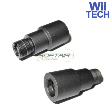 14 Ccw Barrel Adapter For Pdr Wii Tech (wt-2029)