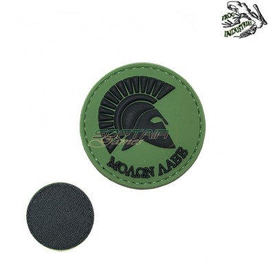 Patch 3d Pvc Green/black Molon Labe V1 Frog Industries (fi-patch-1)