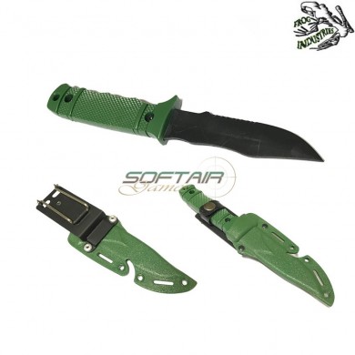 Dummy Knife Type 2 With Hard Holster Green Frog Industries (fi-knife-2-od)