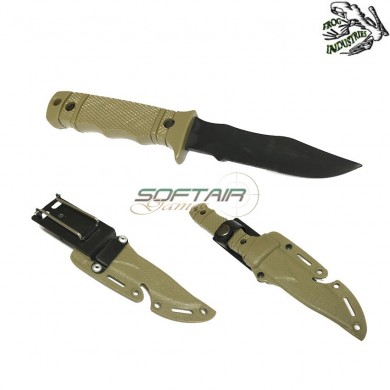 Dummy Knife Type 2 With Hard Holster Tan Frog Industries (fi-knife-2-tan)