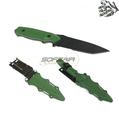 Dummy Knife Type 3 With Hard Holster Green Frog Industries (fi-knife-3-od)