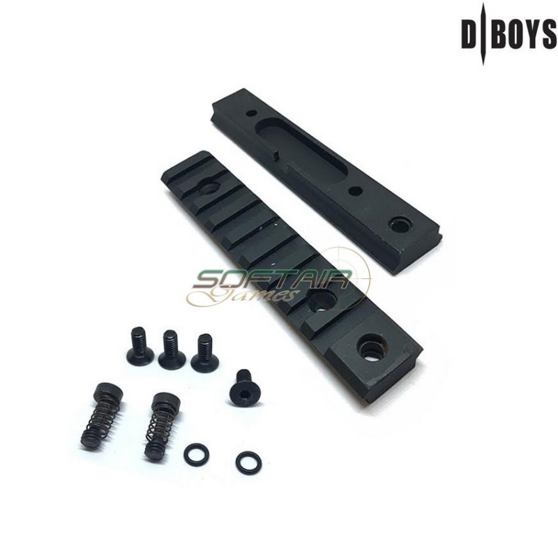 Black Metal Rail For Scar Dboys (by-3)