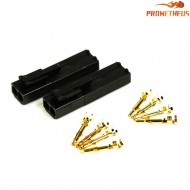 Set 2 Coppie Connettori Eg Gold Mini Tamiya Prometheus (pr-580189)