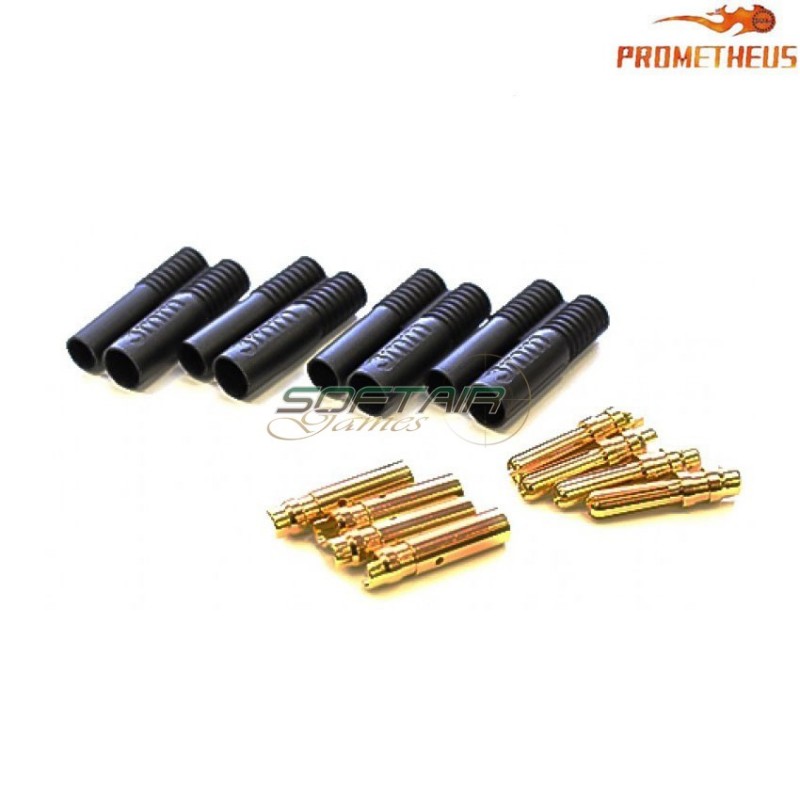 Set 2 Coppie Max Gold Connector Hxt 3mm Per Batterie Prometheus (pr-142139) Set 2 Coppie Max Gold Connector Hxt 3mm Per Batterie Prometheus (pr-142139)
