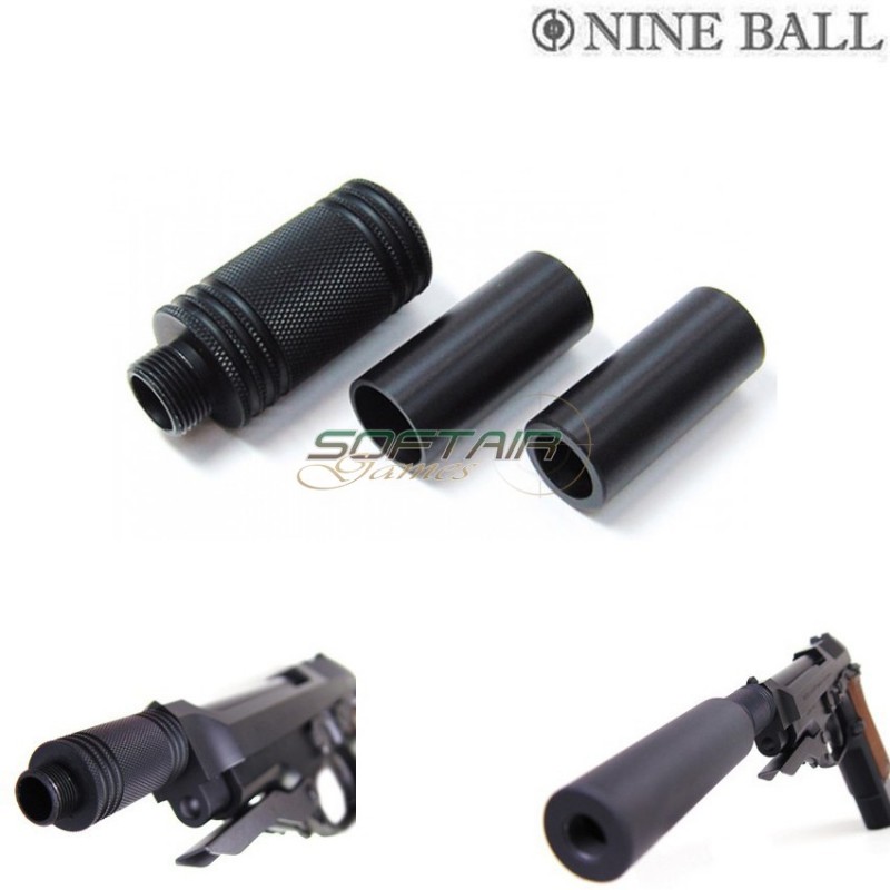 Compensatore Con Adattatore Silenziatore Per M93r Nine Ball (nb-588826) Compensatore Con Adattatore Silenziatore Per M93r Nine Ball (nb-588826)