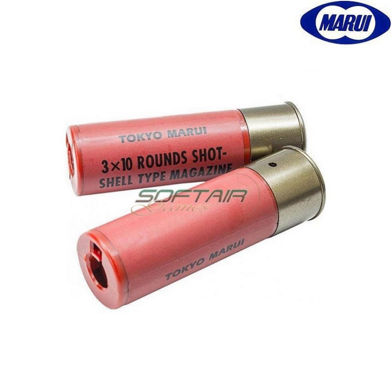 Set 2 Pezzi Shot Shell 30bb Per M3/spas12/m870 Red Tokyo Marui (tm-133977)