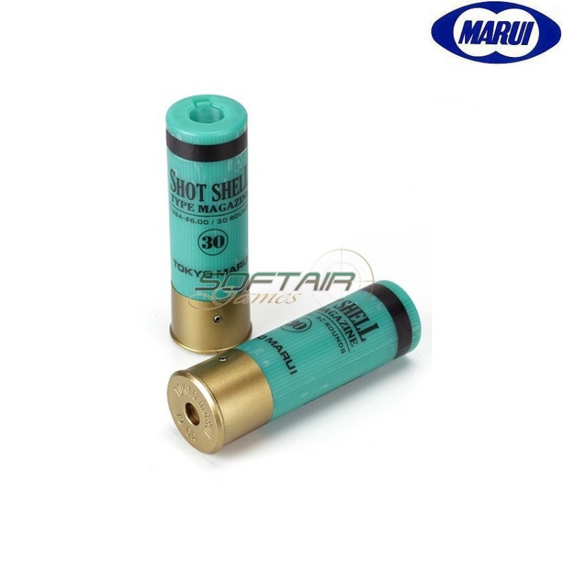 Set 2 Pezzi Shot Shell 30bb Per M3/spas12/m870 Green Tokyo Marui (tm-133960)