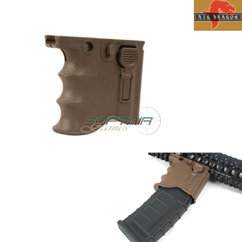 Grip Porta Caricatore Mg-20 Fd Type Dark Earth Big Dragon (bd0132)