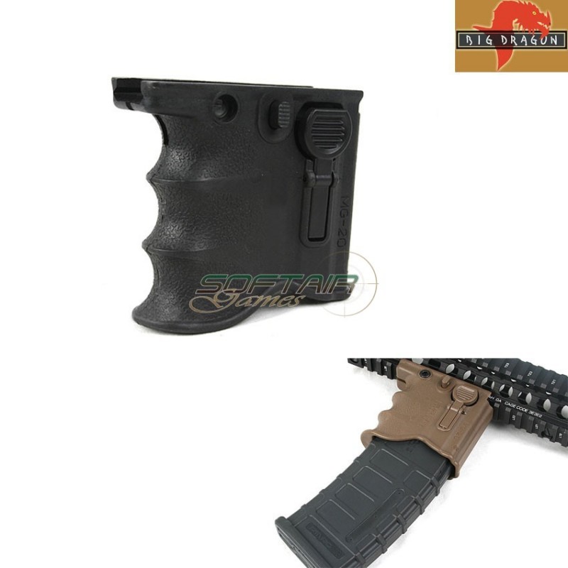 Grip Mg-20 Fd Type Black With Bring Magazine Big Dragon (bd0133) Grip Mg-20 Fd Type Black With Bring Magazine Big Dragon (bd0133)