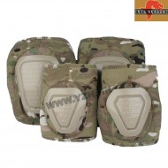 Set Neoprene Knee And Elbow Pad Multicam Big Dragon (bd7062c)