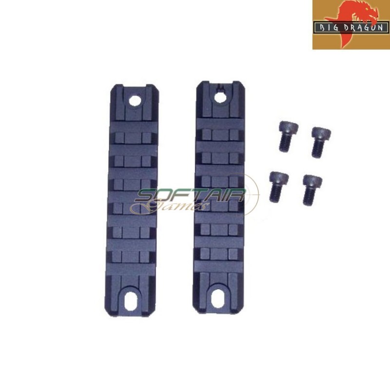 Aluminum Rails Pairs Black Big Dragon (bd0282) Aluminum Rails Pairs Black Big Dragon (bd0282)