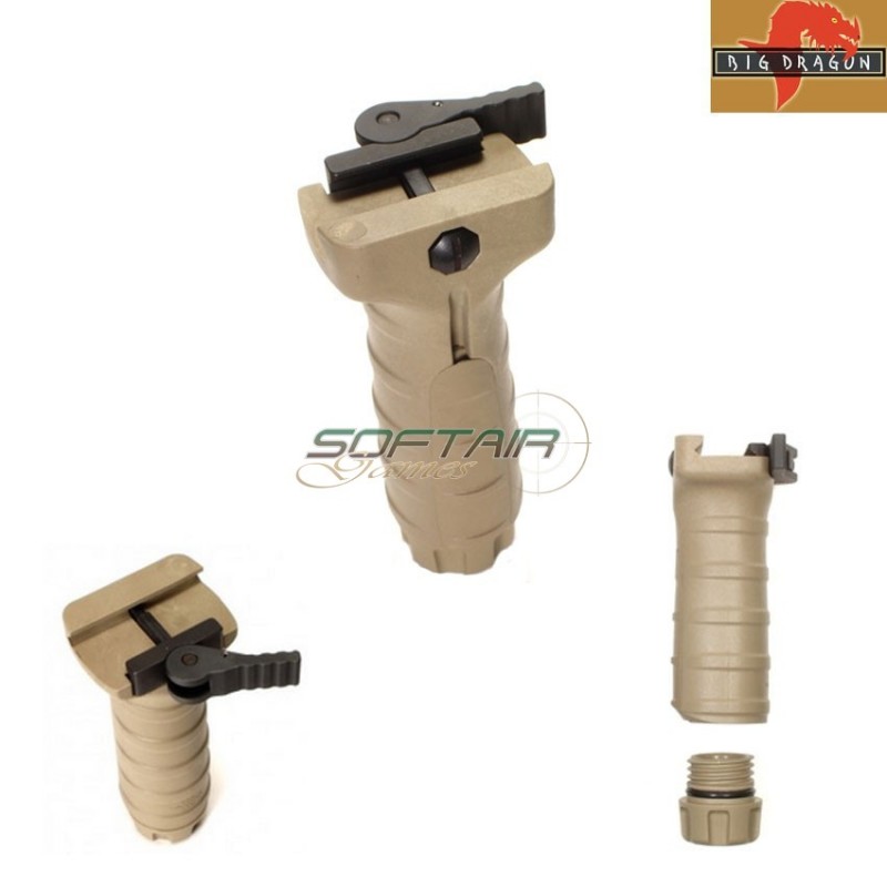 Impugnatura Tango Down Long Qd Stubby Style Dark Earth Big Dragon (bd0129)