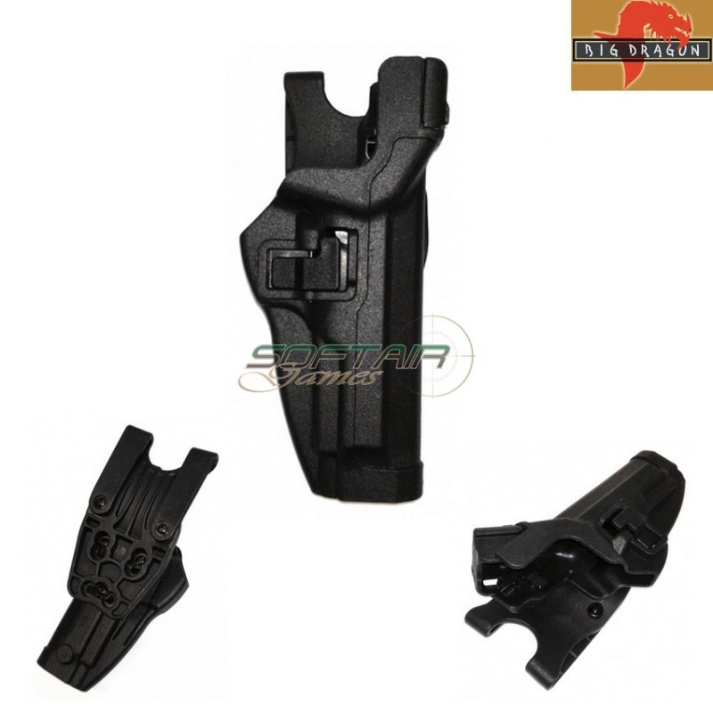 Auto Lock Fondina Duty Black Per M92 Big Dragon (bd6106)