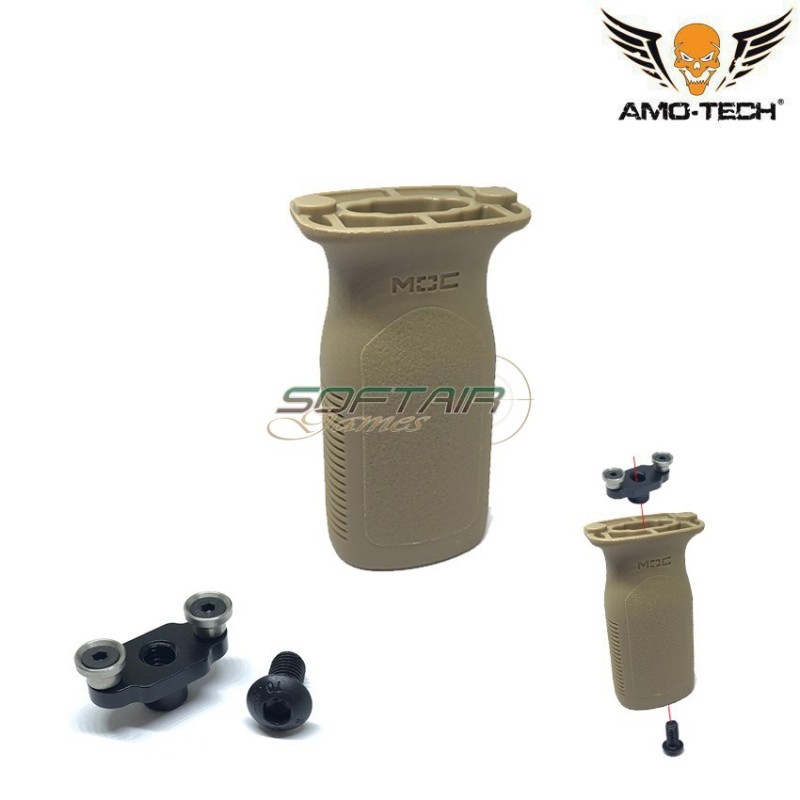 Keymod Vertical Grip Fvg Dark Earth Amo-tech® (amt-1358-de)