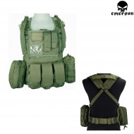 Rrv Tactical Vest 900d Olive Drab Emerson (em7338)