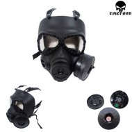 Maschera M04 Black Antigas Con Ventola Emerson (em6596)