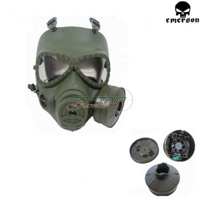 Gas Mask M04 Olive Drab With Ventilatiing Fan Emerson (em6596b)