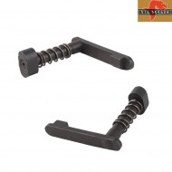 Steel Black Magazine Catch For M4/m16 Aeg Big Dragon (bd3300)