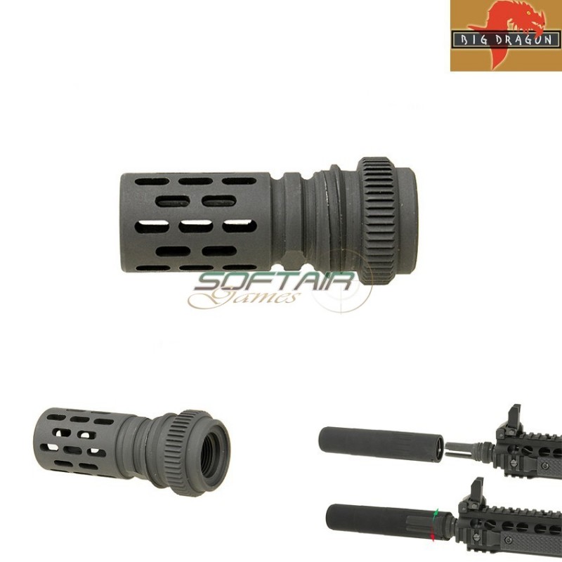 Flash Hider Battle Comp Style Aac 51t Big Dragon (bd3530)