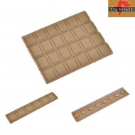 Set 4 Keymod Soft Rail Cover Type B Dark Earth Big Dragon (bd4149a)