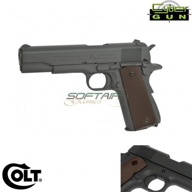 Pistola Co2 Colt 1911 100th Anniversary Parkeryzed Edition Scarrellante Cybergun (180532)