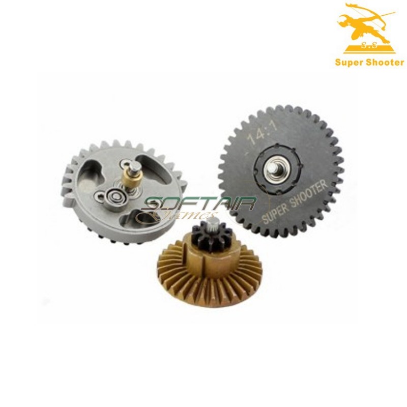 Set Ingranaggi Cuscinettati 14:1 Super Speed Super Shooter (ss-cl4014) Set Ingranaggi Cuscinettati 14:1 Super Speed Super Shooter (ss-cl4014)