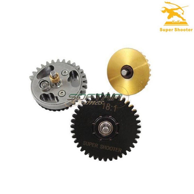 Set Ingranaggi Cuscinettati 18:1 Speed Super Shooter (ss-cl4017) Set Ingranaggi Cuscinettati 18:1 Speed Super Shooter (ss-cl4017)