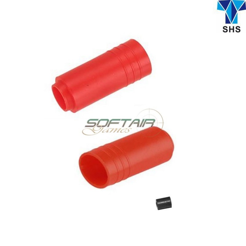 Pressore E Gommino Hop Up Rinforzato Red 60° Macaron Type Per Aeg Shs (shs-ahu-0007)