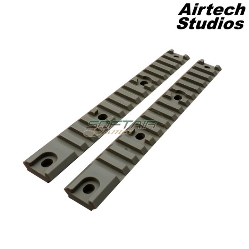 Set 2x Rail 20mm Short Dark Earth Per Ares Am-013/am-014/am-009 Airtech Studios (as-rails-de) Set 2x Rail 20mm Short Dark Earth Per Ares Am-013/am-014/am-009 Airtech Studios (as-rails-de)
