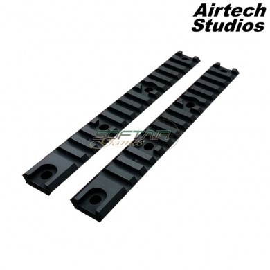 Set 2x Rail 20mm Short Black For Ares Am-013/am-014/am-009 Airtech Studios (as-716353)