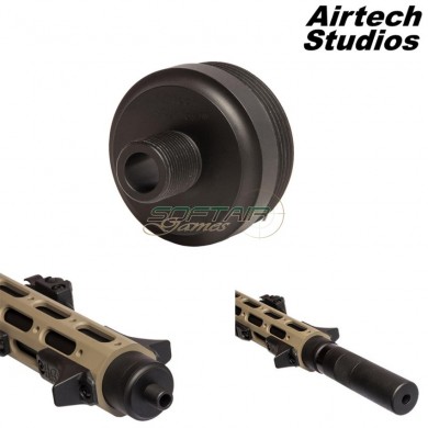 Silencer/tracer Adapter Unit type a Black For Ares Am-013/am-014 Airtech Studios (as-tau-am-blk-a/ait147005)