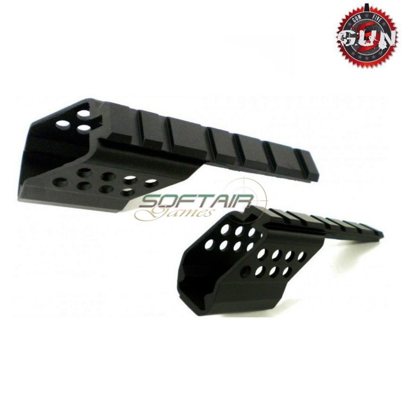 Aluminum Rail 20mm Black For Glock 17/18/34/35 Gun Five (gf-dv-g17rail) Aluminum Rail 20mm Black For Glock 17/18/34/35 Gun Five (gf-dv-g17rail)
