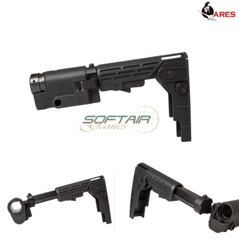 Rectractable Folding Black Per M4/m16 Aeg Ares (ar-611510)