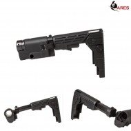 Calcio Rectractable Folding Black Per M4/m16 Aeg Ares (ar-611510)