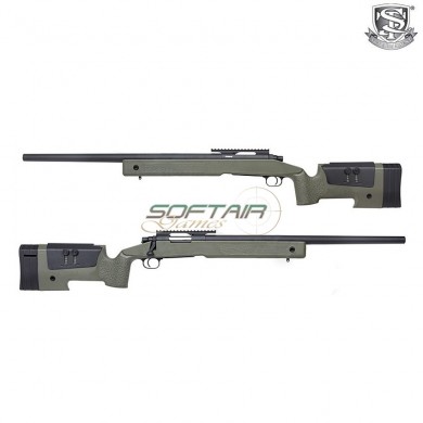 Fucile A Molla M40a3 Sniper Mcmillan Style Olive Drab S&t (st-m40a3-od)