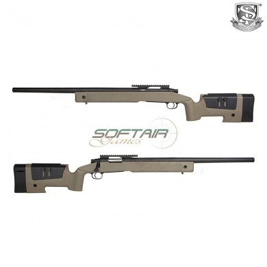 Spring Rifle M40a3 Sniper Mcmillan Style Dark Earth S&t (st-m40a3-de)