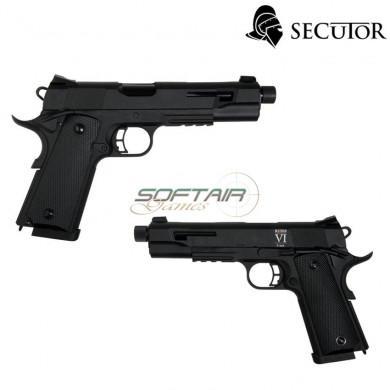 Co2 Pistol Rudis Vi 1911 Black Secutor (sr-sar0003)