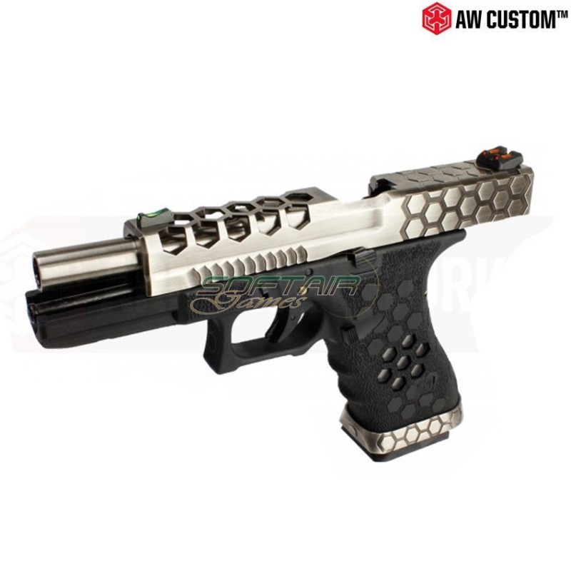 Pistola A Gas Vx Series G17 Black/silver Gbb Armorer Works (aw-110563)