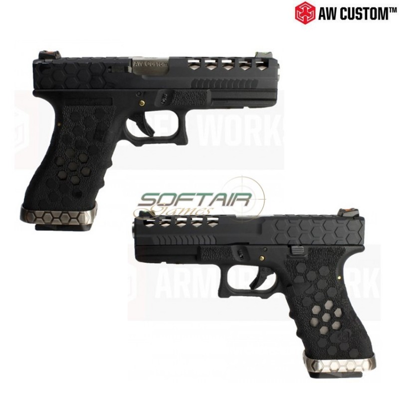 Pistola A Gas Vx Series G17 Black/black Gbb Armorer Works (aw-110564)