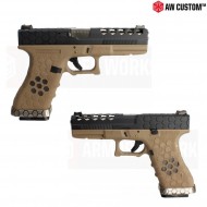 Gas Pistol Vx Series G17 Dark Earth/black Gbb Armorer Works (aw-110566)