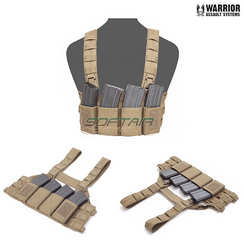 Low Profile Elite Ops Chest Rig Coyote Tan Warrior Assault Systems (w-eo-lpcr-ct)