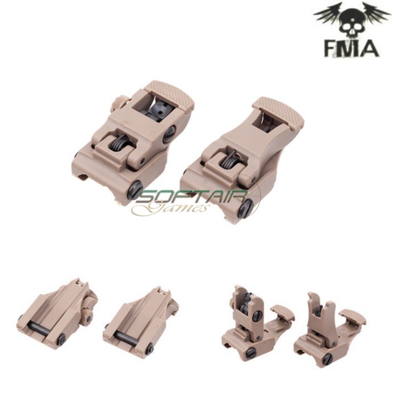 Set 71l F/r Folding Sight Dark Earth Fma (fma-tb277)