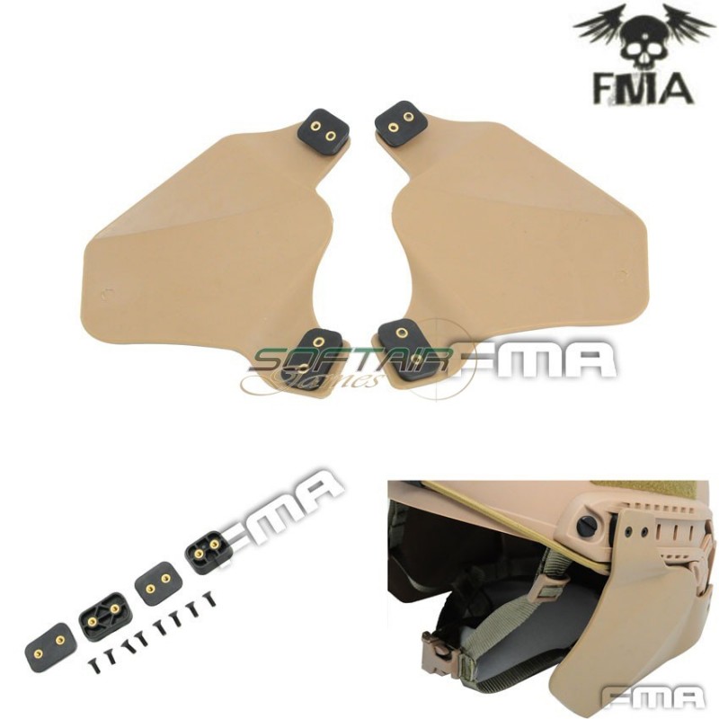 Coperture Laterali Dark Earth Per Rail Elmetto Fma (fma-tb296)