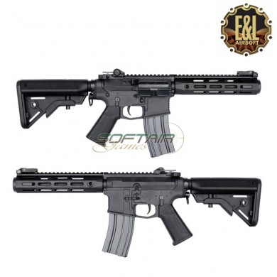 Electric Rifle Aeg Gen.2 Ar Mur Custom Sbr Black Platinum Version E&l Airsoft (el-a146-c)